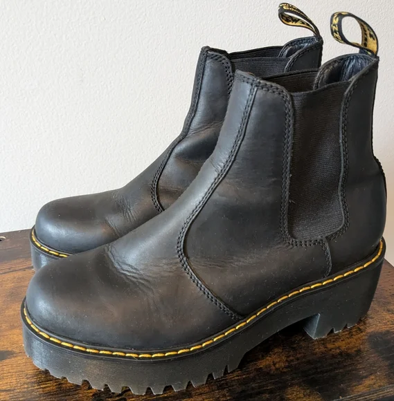 Dr. Martens Rometty Heeled Platform Chelsea Boots - Picture 3 of 13